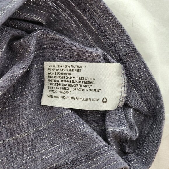 Glitter striped Lavendar Girls Long Sleeved Top w/ Puffed Sleeves - Picture 8 of 8